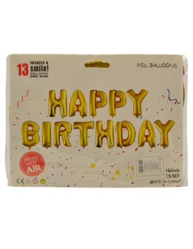 Balony 13szt Happy Birthday AS08983 mix