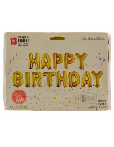 Balony 13szt Happy Birthday AS08983 mix