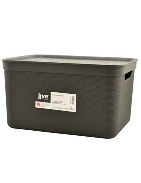 Pojemnik Deco Box 16L plastikowy antracyt 105230