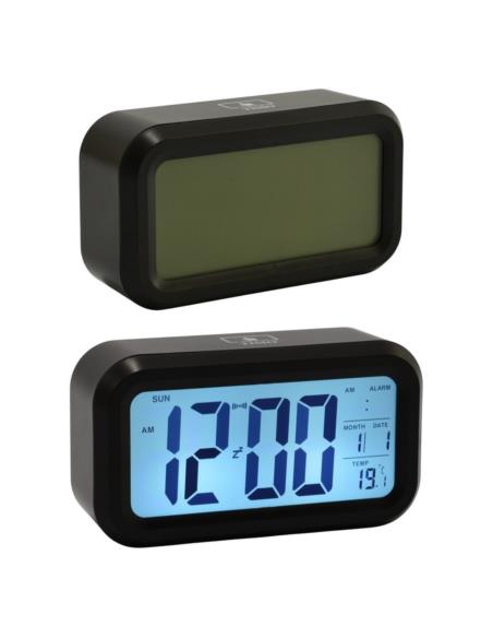 Budzik cyfrowy czarny 1324 LCD