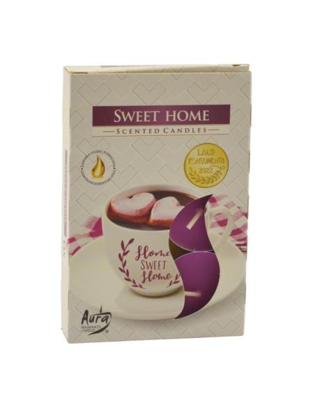 Świeca Tealight Sweet Home 6 sztuk