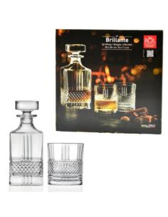 Karafka +6 szklanek whisky Brillante RCR
