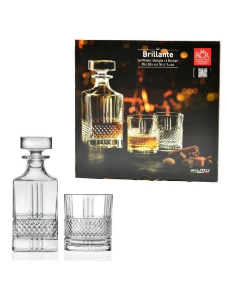 Karafka +6 szklanek whisky Brillante RCR