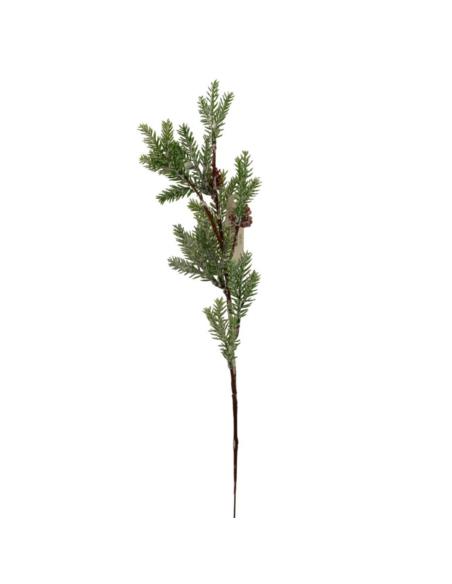 Gałązka bożonarodzeniowa ośnieżona 42cm 17.1020