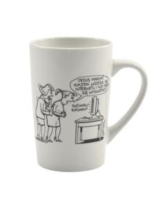 Kubek ceramiczny 370ml  "Telewizja kłamie..." Ambition 3210231