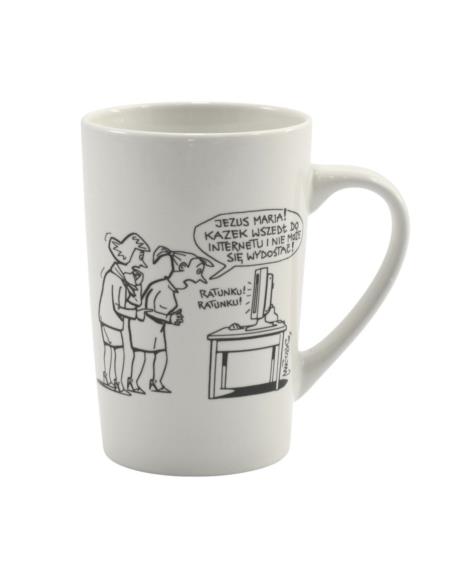 Kubek ceramiczny 370ml  "Telewizja kłamie..." Ambition 3210231