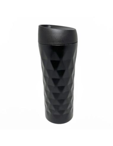 Kubek termiczny 400ml 3D czarny
