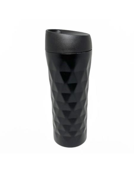 Kubek termiczny 400ml 3D czarny