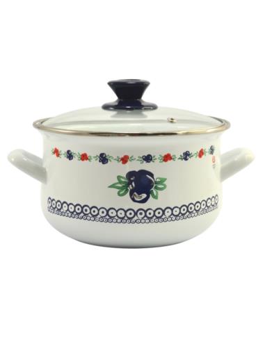 Garnek emalia 20cm 3,8L Pyza Kalina