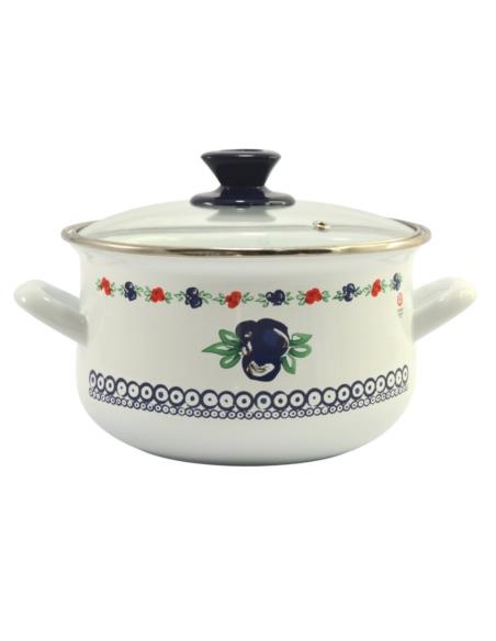 Garnek emalia 20cm 3,8L Pyza Kalina