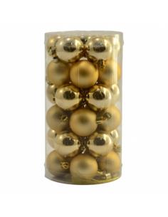 Bombki 30szt 4cm gładkie szampan SPB430