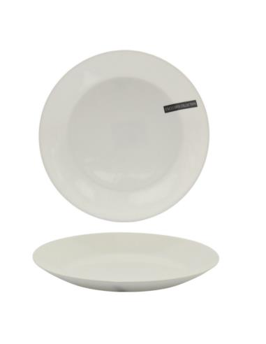 Talerz Blanca płytki 24cm biały szkło hartowane