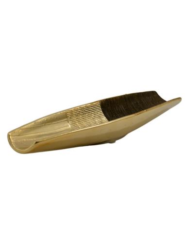 Patera ozdobna ceramiczna 29x8cm złota MJ17731B