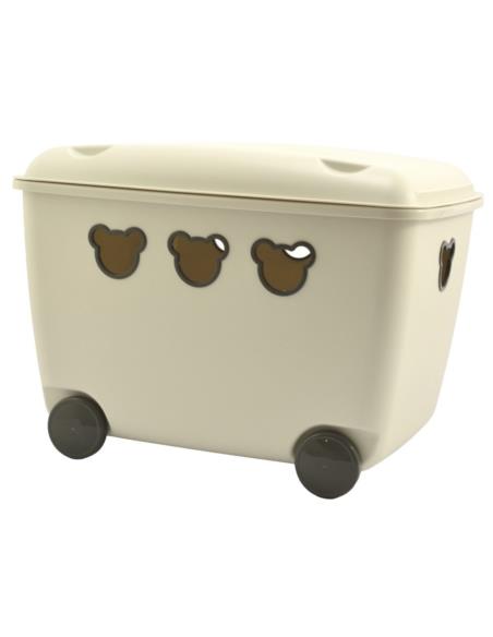 Pojemnik na zabawki Bear biały 55L BranQ 1900