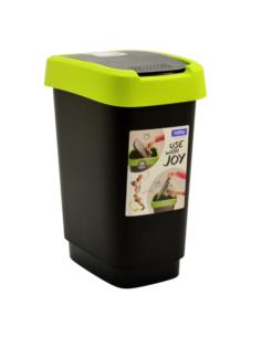 Kosz na śmieci 10L Rotho Twist lime