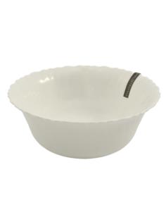 Salaterka Eva 20cm biała szkło hartowane