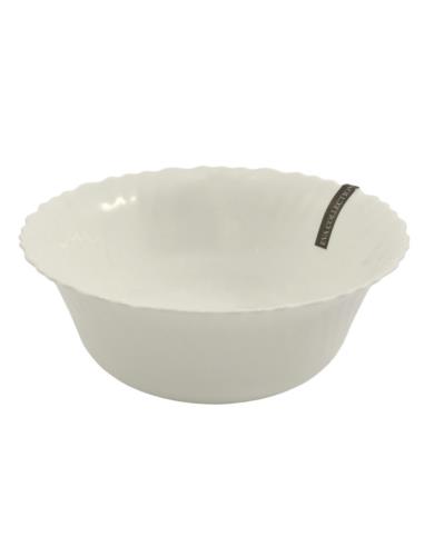 Salaterka Eva 20cm biała szkło hartowane