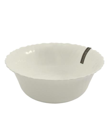 Salaterka Eva 20cm biała szkło hartowane