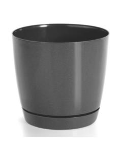 Doniczka Coubi 15cm grafit DUOP155 okrągła