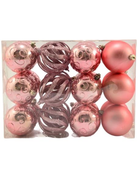 Bombki 24szt 8cm 2329 mix