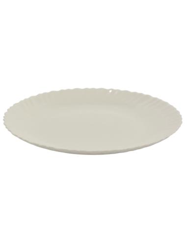 Talerz Agnes płytki 23,5cm biały