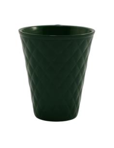 Doniczka osłonka ceramiczna Pik zielona 17x13cm