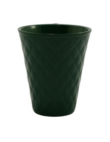 Doniczka osłonka ceramiczna Pik zielona 17x13cm