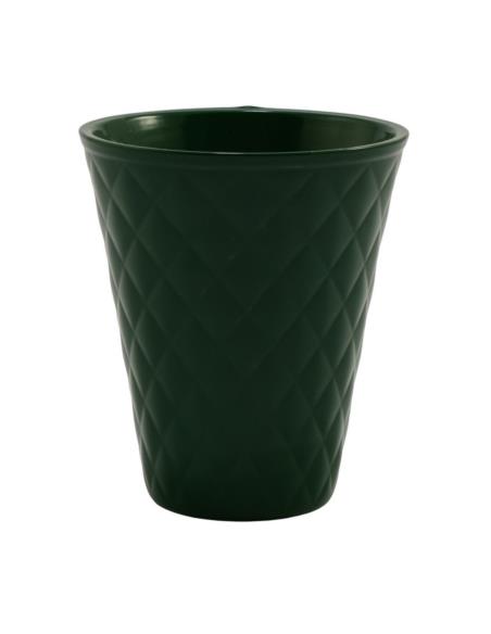 Doniczka osłonka ceramiczna Pik zielona 17x13cm