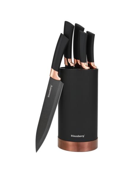 Noże w bloku 5 elementów Klausberg KB-7614