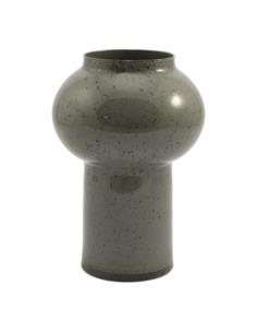 Wazon szklany 30x20cm popiel-czarny M1580