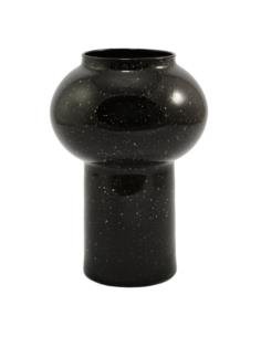 Wazon szklany 30x20cm czarny-biały M1580