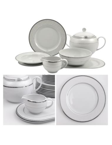 Serwis obiadowy Waza WA-99p Classic platyna 42 elementy