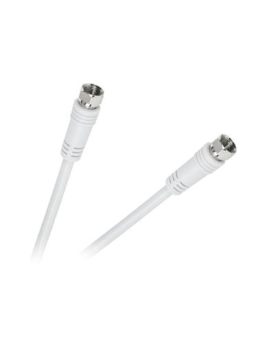 Kabel wtyk F - wtyk F 1,8m biały LX2288/1.8