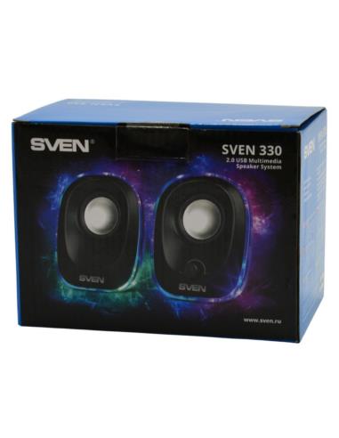 Głośniki Sven 2.0 330 black USB 2x2 5W