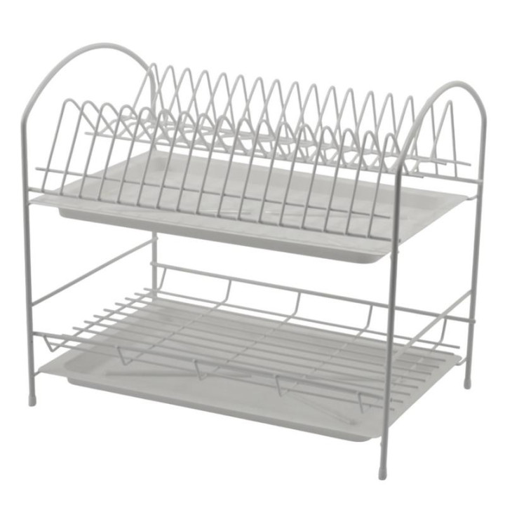 Suszarka do naczyń 2-poziomowa 40cm biała
