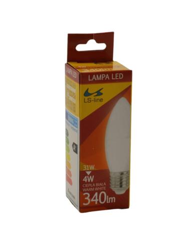 Żarówka świeczka LED 4W E27 LS-line