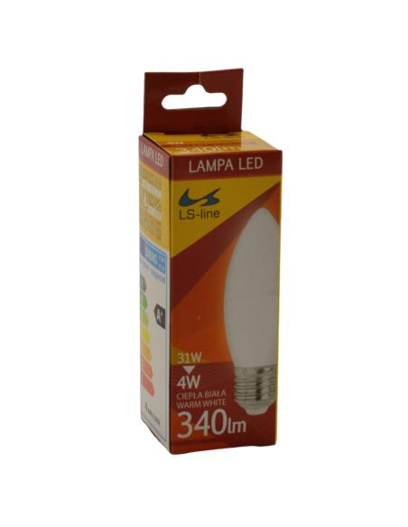Żarówka świeczka LED 4W E27 LS-line