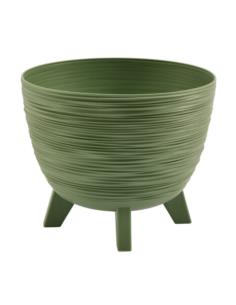 Doniczka Furu 24cm ziarnisty zielony DFUR240