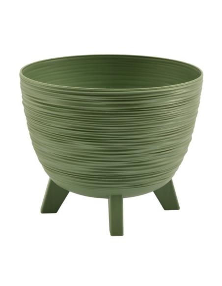 Doniczka Furu 24cm ziarnisty zielony DFUR240