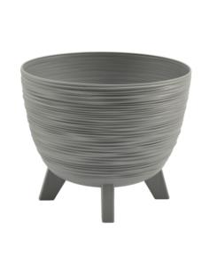 Doniczka Furu 24cm ziarnisty szary DFUR240
