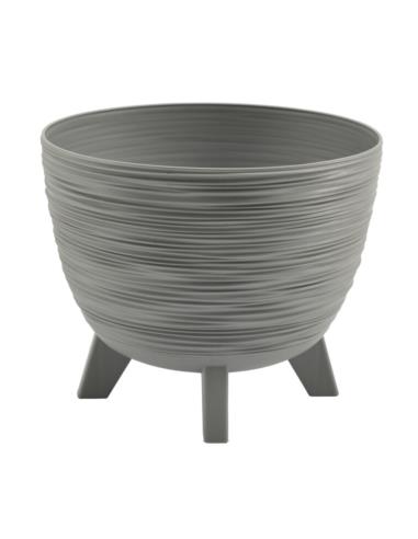 Doniczka Furu 24cm ziarnisty szary DFUR240