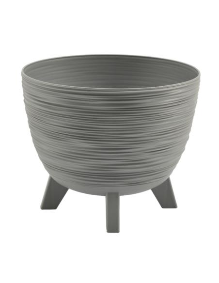 Doniczka Furu 24cm ziarnisty szary DFUR240