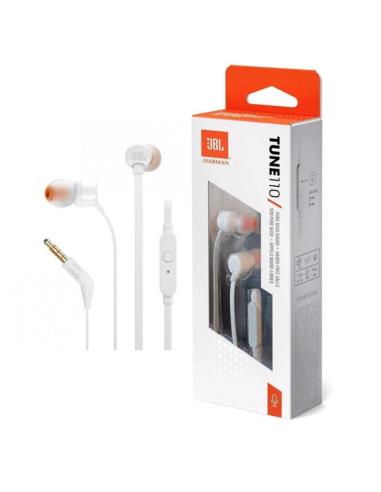 Słuchawki JBL dokanałowe T110 białe