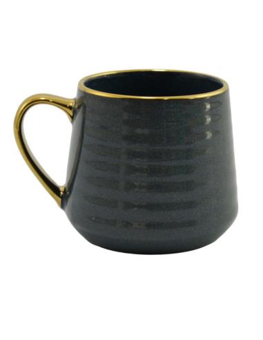 Kubek ceramiczny 570ml granat/złoty Festa Italia