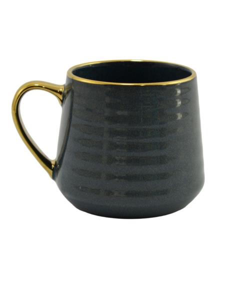 Kubek ceramiczny 570ml granat/złoty Festa Italia