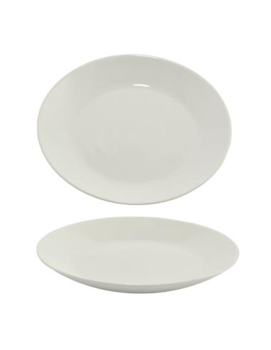 Talerz Blanca deserowy 19cm biały szkło hartowane