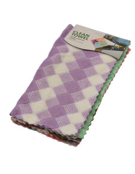 Ścierki kuchenne 30x30cmk 5 sztuk mikroflanela mix