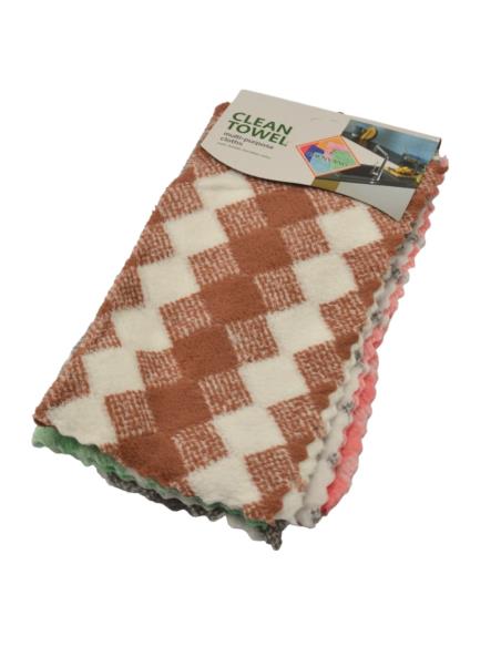Ścierki kuchenne 30x30cmk 5 sztuk mikroflanela mix