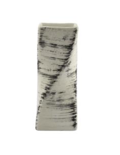 Wazon ceramiczny skrętny biało-czarny 18,5x7cm W16