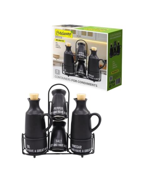 Przyprawniki  4 elementy Eco Style Maestro MR-20029-04S